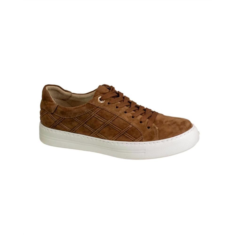 NEW VANELI women's yashi laceup platform sneaker in cuoio suede